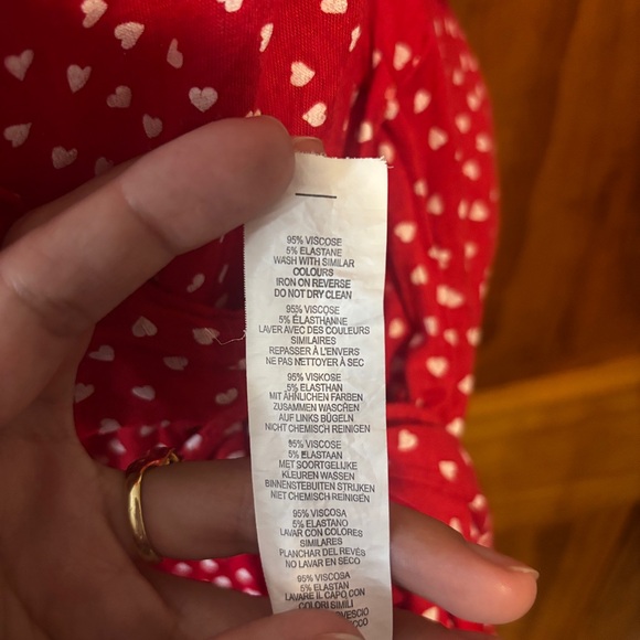 Boohoo Red Dress with White Dots - Picture 8 of 8